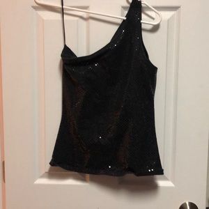 Express Black Sparkle one should Shirt